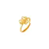 Anillo Abierto de Cobre Chapado en Oro Flor de Lila Arena Dorada para Mujer, Colgante Vintage para Mujer, Pendientes Florales Huecos, Suministro al por Mayor