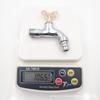 Grifo Exterior para Uso Doméstico con Cerradura, Antirrobo, Caño para Fregadero de Mopa de 4 Puntos, Llave Exterior Extendida, Lavadora