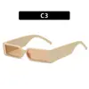Moda Europeia e Americana Novos Óculos de Sol de Personalidade Armação Pequena Haste Larga Moderno Óculos de Sol para Fotografia de Rua Óculos de Sol Engraçados Transfronteiriços