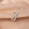 Anillo para Mujer, Lujo Ligero, Nicho de Alta Gama, Anillo Exagerado de Zirconia, Anillo Sencillo, Anillo Abierto, Joyería de Reina Madre, No se Desvanece