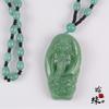 Corrente de Suéter de Calcedônia Hanyuyuan Jade Malaio Imitado Jadeíta Verde Pingente da Paz Acessórios de Joias Atacado