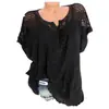 2021 Nova Camisa de Renda Bordada de Manga Morcego com Decote em V para Mulheres Europeias e Americanas eBay Amazon Estação Independente