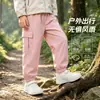 Calça estilo igual para meninos e meninas primavera outono exterior impermeável com forro de veludo calça de trabalho para crianças de meia idade e grandes calça de esqui infantil calça casual infantil moderna