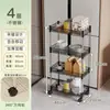 Estante de almacenamiento de acero inoxidable de espacio estrecho, organizador de espacio estrecho para refrigerador de cocina, carrito pequeño móvil para almacenamiento en el baño