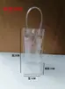 Saco de Flor Fresca Barraca de Rua Dia dos Namorados Flor de Copo Lembrancinha Bolsa de Mão Transparente de PVC Venda por Atacado no Local