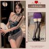 Lencería Sexy, Cheongsam Antiguo de Terciopelo, Lencería Sexy, Borlas, Estampado Sexy de Peonías, Tentación de Pura Pasión, Falda ceñida a la cadera para mujer