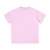 Playera de manga corta y cuello redondo de algodón lavado de 190 gramos para hombre, color sólido, básica, con logotipo estampado personalizado, camisa cultural, impresión al por mayor