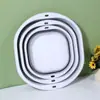 Lavabo Plegable para Uso en Dormitorio Estudiante Lavado de Cara de Bebé Portátil Viaje Compreso Cuenca de Agua Uso en Casa Rectangular