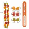 Guirnalda de hojas de arce artificial de otoño en stock, decoración del hogar, decoraciones para el festival de la cosecha, corona de hojas de arce artificial