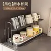 Estante de doble capa para tazas escurridor de tazas estante para encimera de mesa de comedor estante de almacenamiento para vasos de agua tazas de té tazas de café estante de gabinete lateral