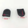 Manguito de Sellado de Tapón de Goma Plana de PVC - Tapa de Goma Negra Brillante Recta/Núcleo de Hierro Manguito Protector de Goma Suave/Manguito de Bolsa Plana