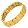 Popular Pulseira Magnética Europeia e Americana Moda Transfronteiriça Retrô Íons Negativos Cobre Vermelho Antigo Joia Masculina Pulseira de Casal para Homens