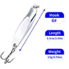 Señuelo de Lentejuelas para Pesca de Arrastre, Señuelo de Anzuelo Único para Pesca de Whitefish, Señuelo de Lentejuelas Angulado y Biselado