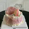 Nuevas Decoraciones para Pasteles de Estilo Chino y Antiguo, Inserts de Pantalla de Madera, Accesorios de Repostería de Moda, Decoraciones Nacionales de Tendencia para Pasteles y Postres