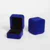 Venta caliente caja de joyería de franela caja para anillos caja para pendientes caja de joyería cuadrada en stock caja para anillos al por mayor