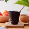 Oficina Creativa Taza de Madera Simple Taza de Té Aislante Térmico Taza de Leche Anti-quemaduras Tubo Inclinado Taza de Madera Grabado de LOGOTIPO