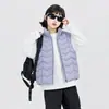 Nuevo Chaleco de Plumas para Niños Otoño/Invierno 2026, Nuevo Estándar 90% Plumón de Pato Blanco, Cuello Alto, Cálido, Informal, Elegante Ropa de Abrigo