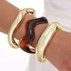 Accesorio transfronterizo de gran venta, producto nuevo: brazalete abierto de forma de ola irregular para mujer, conjunto de tres piezas personalizado y de moda de joyería para mujer