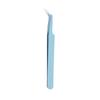 Pinzas 113 para pestañas postizas largas con punta curva puntiaguda de acero inoxidable rentables pinzas tamaño pequeño clip de pluma dorado pinzas de regalo gratis rosa