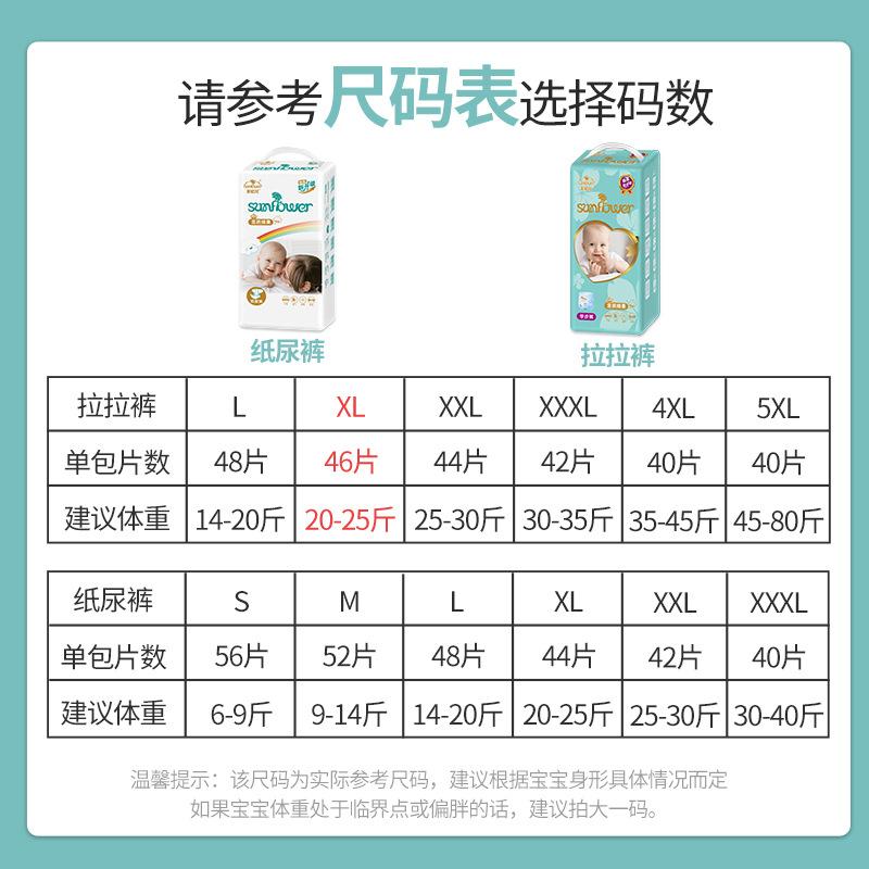 单包尺码表