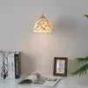 Lustre vintage de designer francês, lustre de cabeceira de quarto, estilo meados do século, quente e romântico, pequeno lustre de madeira para o hall de entrada