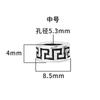 S925 Accesorios de plata Intime cuentas de cristal material para pulsera DIY 6mm810mm patrón de retorno espaciador patrón Gran Muralla