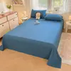 Sábana de algodón original, de doble capa tipo gasa nube, color liso, para cama individual o matrimonial, para dormitorios y recámaras, para todas las estaciones