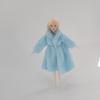 Muñeca de 28/30 cm, 6 puntos, vestido de novia especial, ropa de simulación, moda, abrigo de piel, juguete para niña
