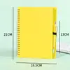 Cuaderno A5 Color PP con Espiral Páginas Interiores Rayadas Cuaderno Espeso de Oficina Premio para Estudiantes Cuaderno con Espiral Impreso Logo