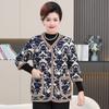 Moda de Otoño e Invierno para Mujeres de Mediana Edad y Mayores Nuevo Chaleco de Terciopelo de Manga Tres Cuartos Estilo de Madre Chaleco de Media Manga Chaqueta de Algodón de Media Manga