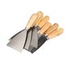 Espátula de mango redondo, venta al por mayor de fábrica, espátula de mango de madera, espátula de acero al carbono, cuchilla de limpieza, raspador, espátula ... cuchillo de lote