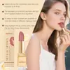 Labial en Crema Metálico Rojo Rosa Zephoco, Textura Ligera, Hidratante y Fácil de Aplicar para Crear un Maquillaje de Labios Brillante