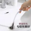 Limpiador de desagües doméstico, cepillo para quitar pelo de lavabo de baño, cepillo para limpiar tuberías de fregadero de cocina