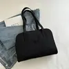 2025 Moda Nova Tendência Design Simples Popular Cor Sólida Estiloso Casual Ombro Único Axila Portátil Pequena Bolsa Quadrada