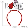 Decoraciones para Fiesta de Solteros del Día de San Valentín Europeo y Americano Diadema de Corazón de Amor Accesorios para Fotos Diadema Xoxo Accesorios para la Cabeza