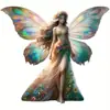 Nuevo Colgante Exquisito y Elegante de Ángel Mariposa Colgante Decorativo Plano de Acrílico Transfronterizo Decoración del Hogar