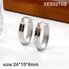 Pendientes Geométricos Chapados en Oro de Acero de Titanio Estilo Europeo y Americano, Simples y de Alta Gama, Pendientes Abiertos de Moda para Mujer, Accesorios de Lujo Ligero