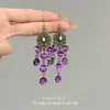 Pendientes de Borlas Geométricas Estilo Resort de Playa Super Hada, Pendientes de Borlas Elegantes de Alta Moda de Nicho para Mujer