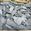 Piedra de paisajismo para acuario de pizarra negra, losas de roca, piedras de arroyo de fondo, plataforma para tomar el sol de tortugas, losas de pizarra, escalones para micro paisajismo