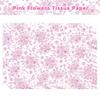 Wx040 Dibujo Lineal Rosa Flores Papel Sydney 17g Regalo de Flores Dulces Papel de Envoltura a Prueba de Humedad Papel de Seda Decorativo