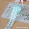 Departamento Azul Cinta Coreana Borde Dorado y Plateado Hilo Fantasía Hecho a Mano DIY Muñeca Brillante Lolita Lazo Material