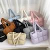 Bolsa de Algodón de Gran Capacidad Transfronteriza para Mujer 2026 Nueva Tendencia Bolso de Hombro Bajo el Brazo Bolso de Mano Casual Bolso Tote Nube