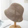 Chapéu de pescador estilo coreano feminino, chapéu pequeno de verão com protetor solar, estilo coreano, estilo japonês, chapéu de balde oco, moda verão