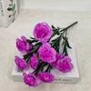 Flores de Clavel de Tallo de Hierba Acuática Multicabezal en Stock al por Mayor para Mesa de Sala de Estar Decoración del Hogar Flores de Seda de Tallo Único Arreglo Floral Artificial