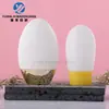 Botella dispensadora de crema ovalada de 50g de moda en stock, Botella de plástico para aceites esenciales, Material de embalaje para botella dispensadora cosmética de material PP