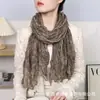Cachecol de Algodão e Linho Plissado Moda Retrô Outono e Inverno, Quente e à Prova de Vento, Lenço Longo Resistente a Amassados, Lenço de Seda Versátil Artístico Feminino