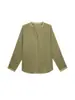 Camisa de Cáñamo Han EVERTRUE para Mujer 2026 Verano Nueva Manga Corta Cuello en V Holgada Adelgazante Camisa Top 61917