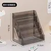 Estantería de almacenamiento tipo escalera multicapa, Tocador, Paleta de sombras de ojos, Estantería para almacenamiento de esmalte de uñas, Exhibidor transparente para cosméticos