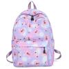 Mochila escolar versátil de gran capacidad con múltiples bolsillos y diseño de oso para niña, color fantasía en contraste, nueva, 2023