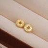 Pendientes de Moneda de Cobre Triturado Estilo Nuevo Chino Plateados con un Diseño de Lujo Ligero y Nicho de Alta Gama del Fabricante Qian Duoduo